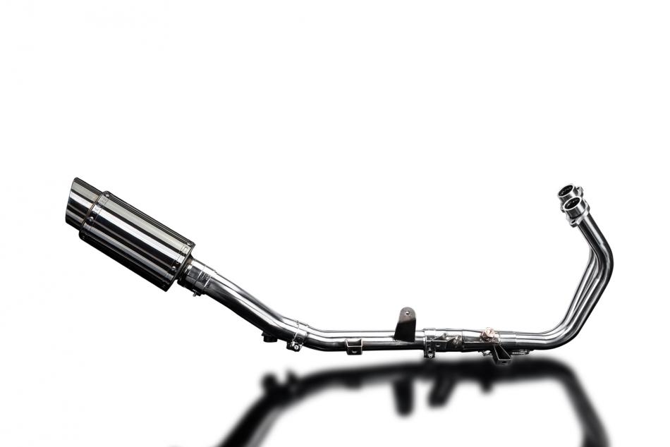 CBR500R 2013-2021 / CB500F 2013-2018 / CB500X 2013-2018 / MINI 200mm (8 inch) ROUND SILENCER 2-1 COM