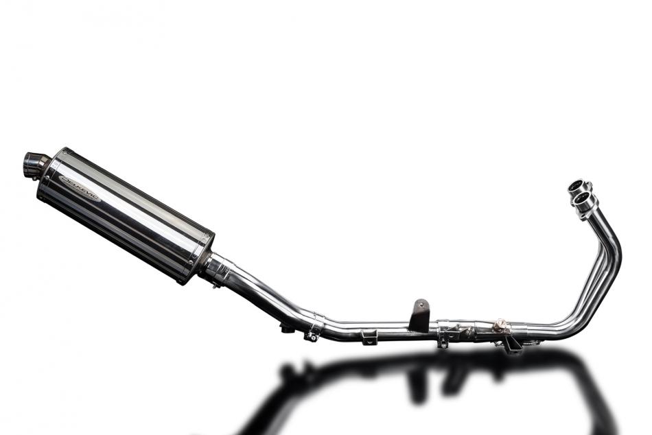 CBR500R 2013-2021 / CB500F 2013-2018 / CB500X 2013-2018 / OVAL 350mm (14 inch) SILENCER 2-1 COMPLETE