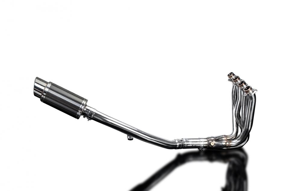 Kawasaki ZZR1400 ZX14 2012-2023 4-1 EXHAUST SYSTEM 200mm CARBON ROUND SILENCER