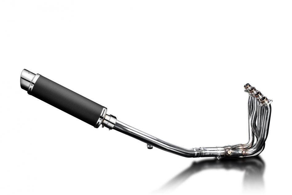 Kawasaki ZZR1400 ZX14 2012-2023 4-1 EXHAUST SYSTEM 350mm CARBON ROUND SILENCER