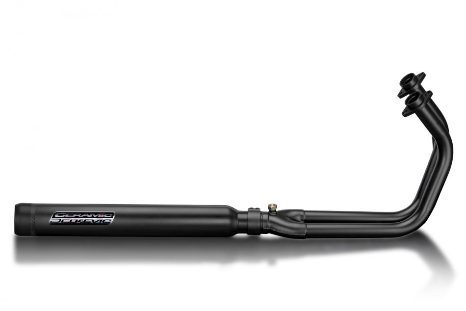 Kawasaki Vulcan S EN650 15-21 Full Exhaust 2-1 Ceramic 550mm Bull Nose Silencer