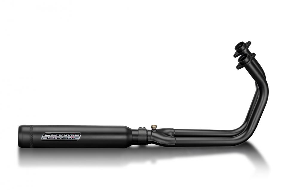 Kawasaki Vulcan S EN650 15-21 Full Exhaust 2-1 Ceramic 410mm Bull Nose Silencer