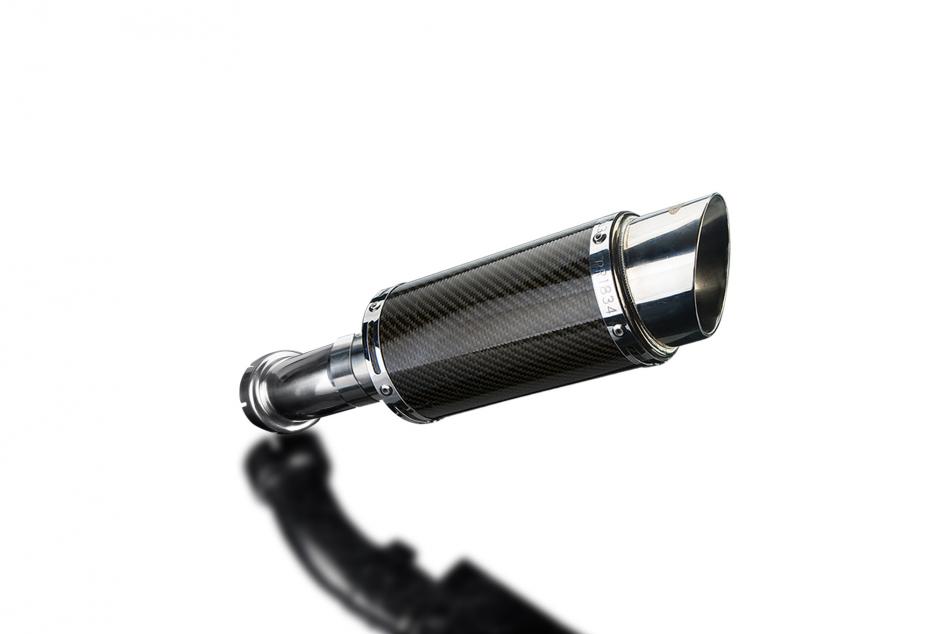 BMW R NINE T 2014-2018 200mm ROUND CARBON  SILENCER EXHAUST KIT