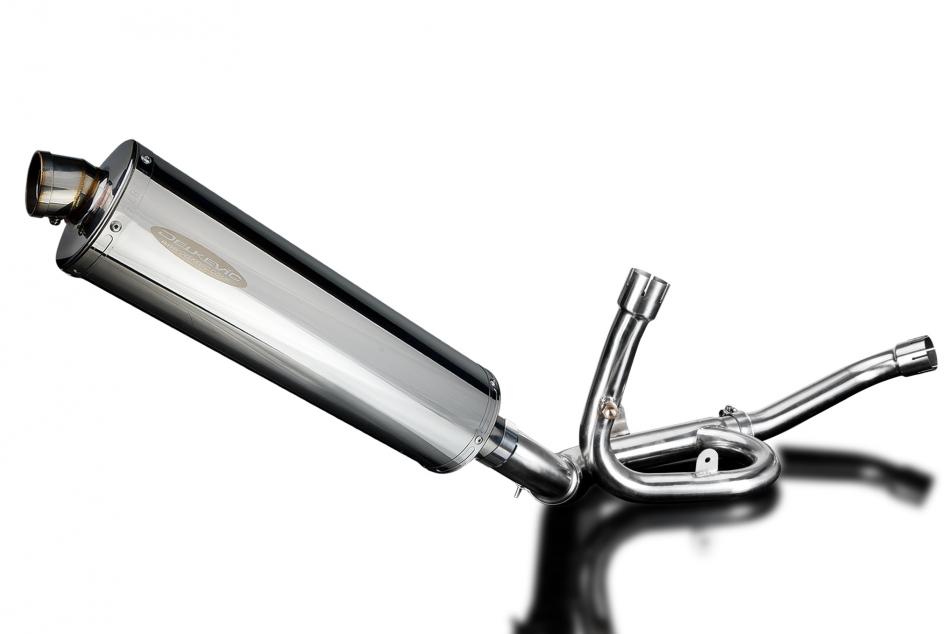 SUZUKI DL1000 V-STROM 14-20 DECAT 450mm OVAL STAINLESS BSAU SILENCER EXHAUST KIT