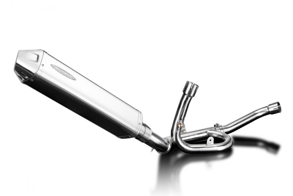 Suzuki DL1000 V-Strom 2014-2020 420mm Tri-Oval Stainless Exhaust Silencer Kit