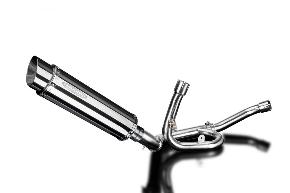 SUZUKI DL1000 V-STROM 14-20 DECAT350mm ROUND STAINLESS BSAU SILENCER EXHAUST KIT