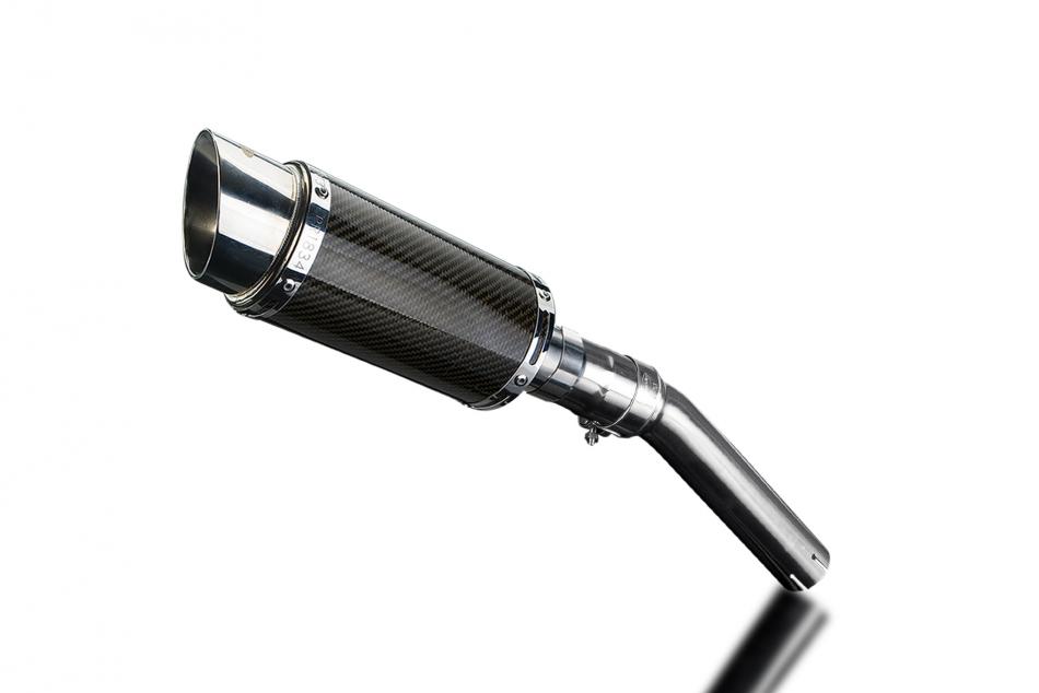 SUZUKI DR650 1990-1995 200mm ROUND CARBON  SILENCER EXHAUST KIT