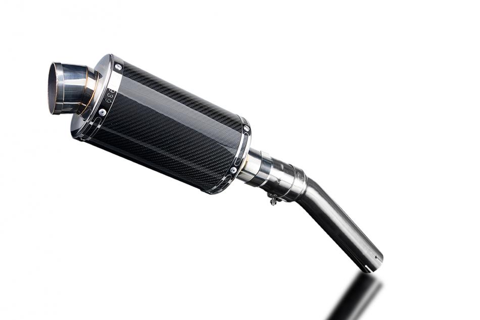 SUZUKI DR650 1990-1995 225mm OVAL CARBON SILENCER EXHAUST KIT