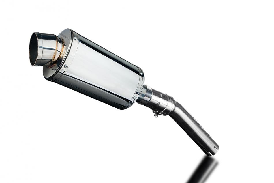 SUZUKI DR650 1990-1995 225mm OVAL STAINLESS SILENCER EXHAUST KIT