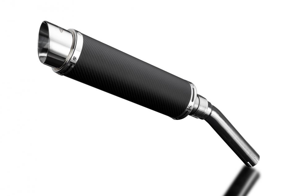 SUZUKI DR650 1990-1995 350mm CARBON ROUND BSAU SILENCER EXHAUST KIT