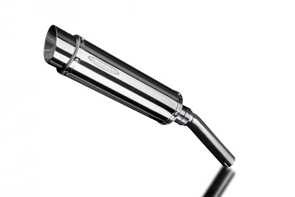 SUZUKI DR650 1990-1995 350mm ROUND STAINLESS BSAU SILENCER EXHAUST KIT