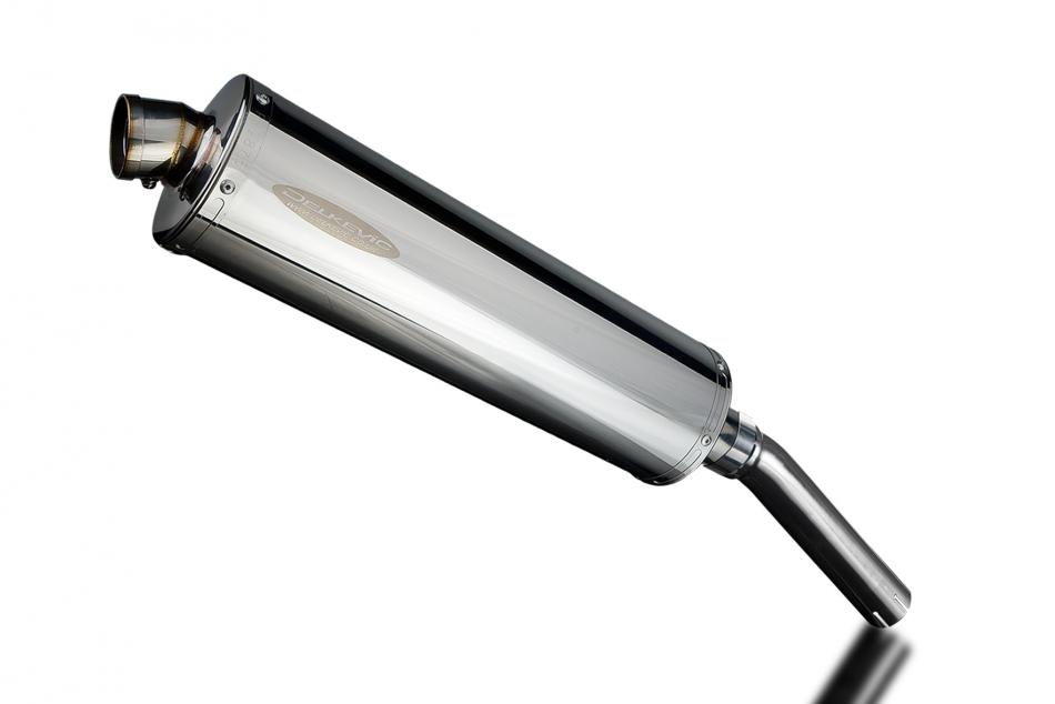 SUZUKI DR650 1990-1995 450mm OVAL STAINLESS BSAU SILENCER EXHAUST KIT