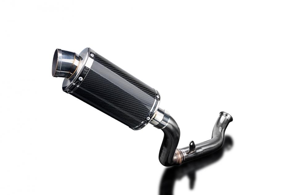 KTM 690 DUKE 2017-2018 DECAT 225mm OVAL CARBON SILENCER EXHAUST KIT