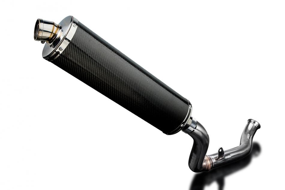 KTM 690 DUKE 2017-2018 DECAT 450mm OVAL CARBON BSAU SILENCER EXHAUST KIT