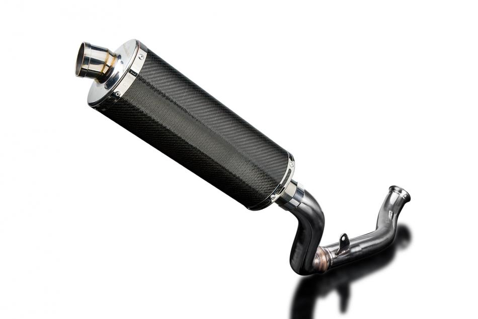 KTM 690 DUKE 2017-2018 DECAT 350mm OVAL CARBON BSAU SILENCER EXHAUST KIT