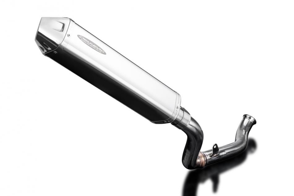 690 DUKE 2017-2019 / DE-CAT TRI-OVAL 420mm (17 inch) RH SILENCER 304 STAINLESS STEEL