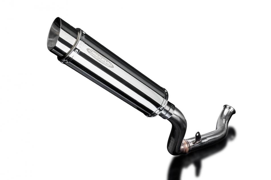 KTM 690 DUKE 2017-2018 DECAT 350mm ROUND STAINLESS BSAU SILENCER EXHAUST KIT