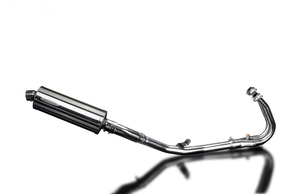 KAWASAKI NINJA 400 Z400 2018-22 FULL EXHAUST 350mm STAINLESS OVAL BSAU SILENCER