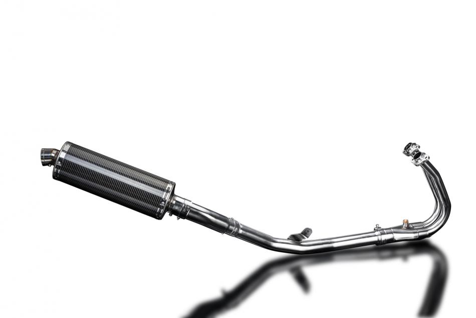 KAWASAKI NINJA 400 Z400 2018-22 FULL EXHAUST 350mm CARBON OVAL BSAU SILENCER
