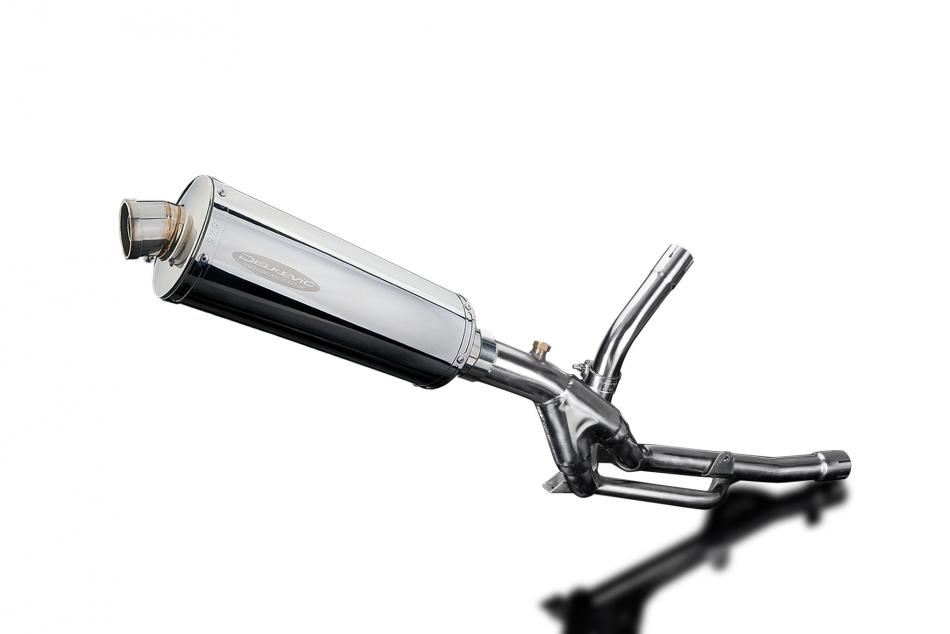 Suzuki DL650 V-Strom 2017-2023 350mm Oval Stainless Exhaust Silencer Can Kit