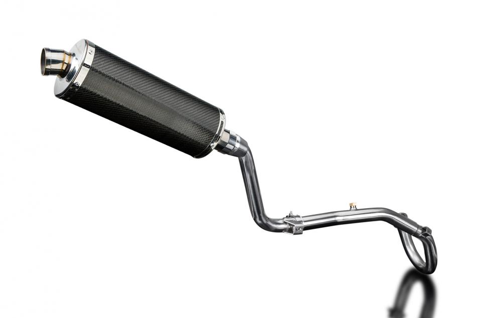 HONDA CRF250L 2017-2020 FULL EXHAUST SYSTEM 350mm CARBON OVAL BSAU SILENCER