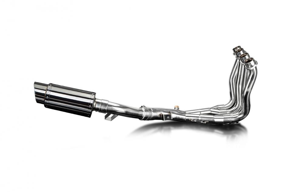 YAMAHA FZ1 FAZER FZ1S 06-15 FULL 4-1 EXHAUST 200mm STAINLESS ROUND SILENCER