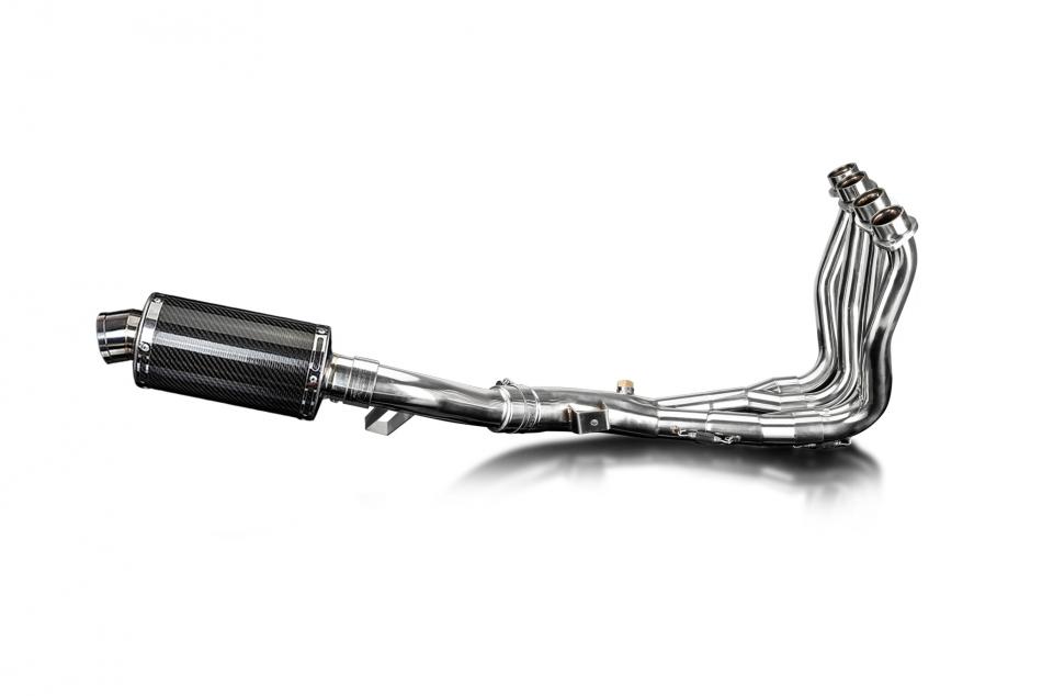 YAMAHA FZ1 FAZER FZ1S 06-15 FULL 4-1 EXHAUST 225mm CARBON OVAL SILENCER