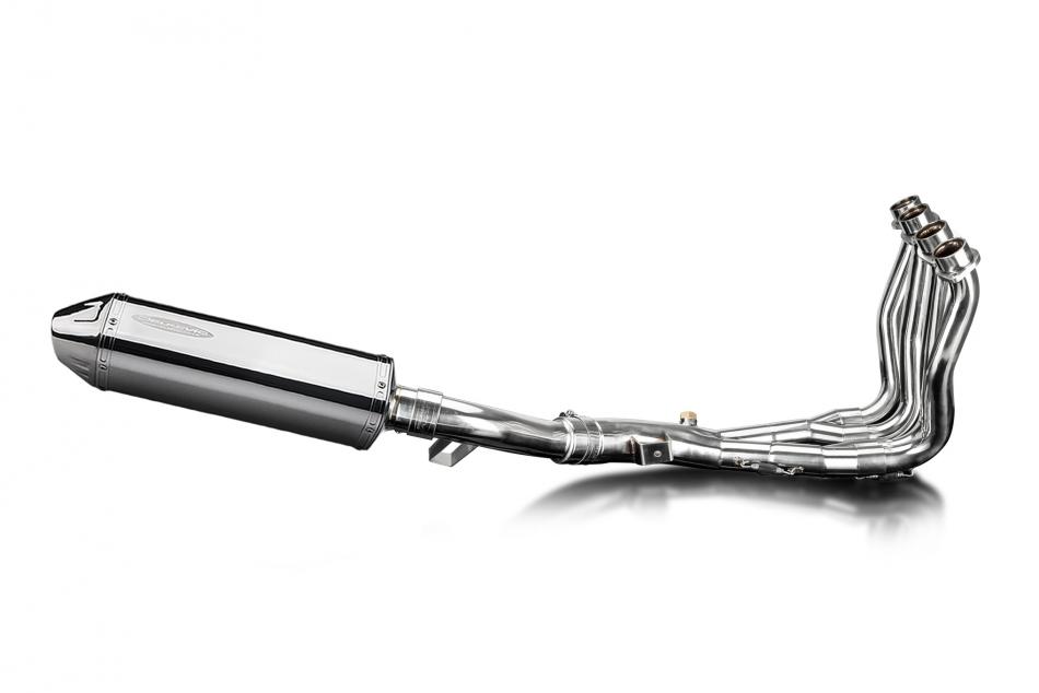 YAMAHA FZ1 FAZER FZ1S 06-15 FULL 4-1 EXHAUST 320mm STAINLESS TRI BSAU SILENCER