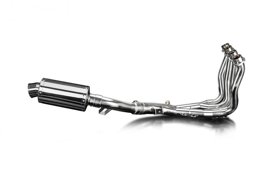 YAMAHA FZ1 FAZER FZ1S 06-15 FULL 4-1 EXHAUST 225mm STAINLESS OVAL SILENCER