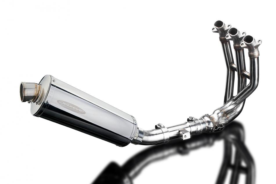 TRIUMPH STREET TRIPLE 675 13-16 DECAT FULL EXHAUST System 350mm OVAL STAINLESS