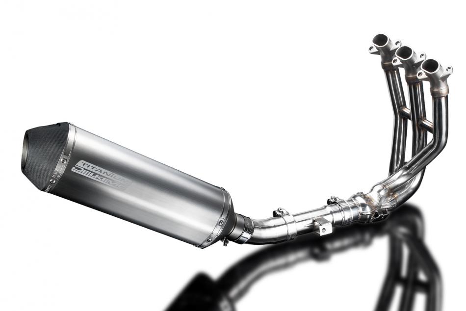 TRIUMPH STREET TRIPLE 675 13-16 DECAT FULL 3-1 EXHAUST 343mm XOVAL BSAU SILENCER