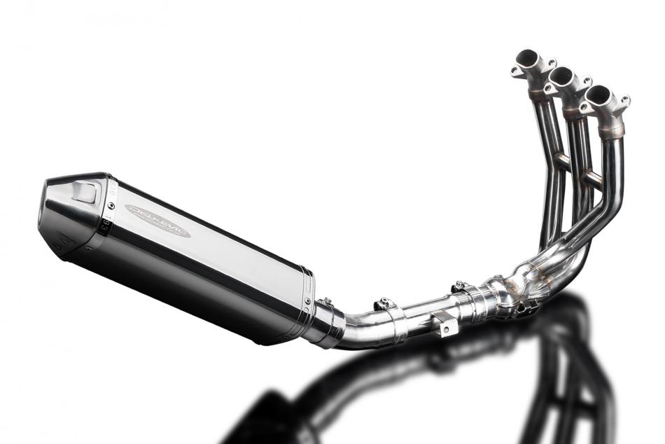 TRIUMPH STREET TRIPLE 675 13-16 DECAT FULL 3-1 EXHAUST 320mm TRI BSAU SILENCER
