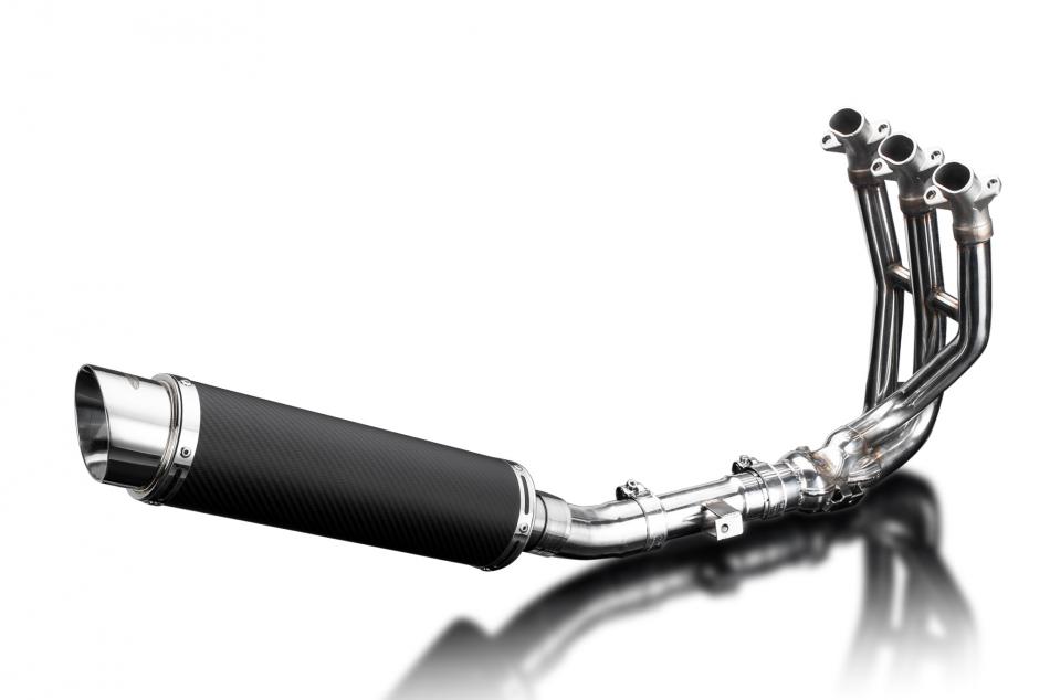 TRIUMPH STREET TRIPLE 675 13-16 EXHAUST SYSTEM 350mm ROUND SILENCER CARBON