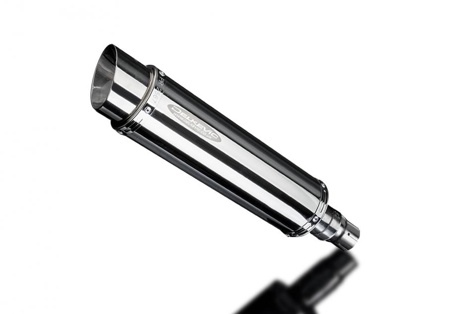 ROYAL ENFIELD HIMALAYAN 410 2016-2024 350mm ROUND STAINLESS SILENCER EXHAUST KIT