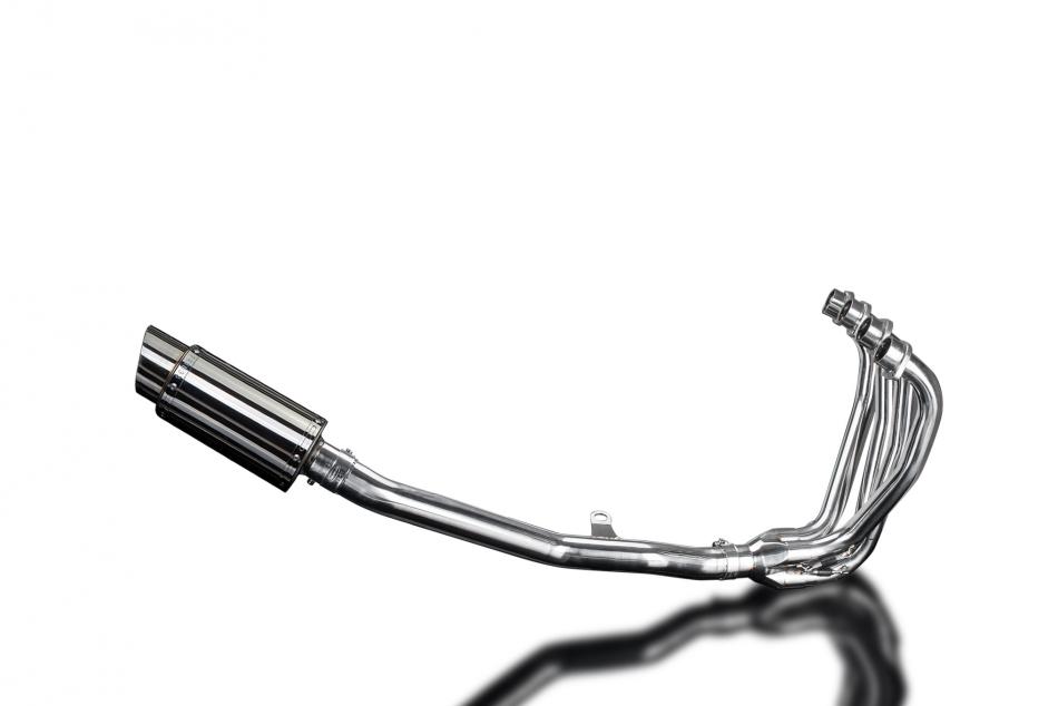 KAWASAKI ZRX1100 ZRX1200 97-07 4-1 EXHAUST 200mm STAINLESS ROUND SILENCER