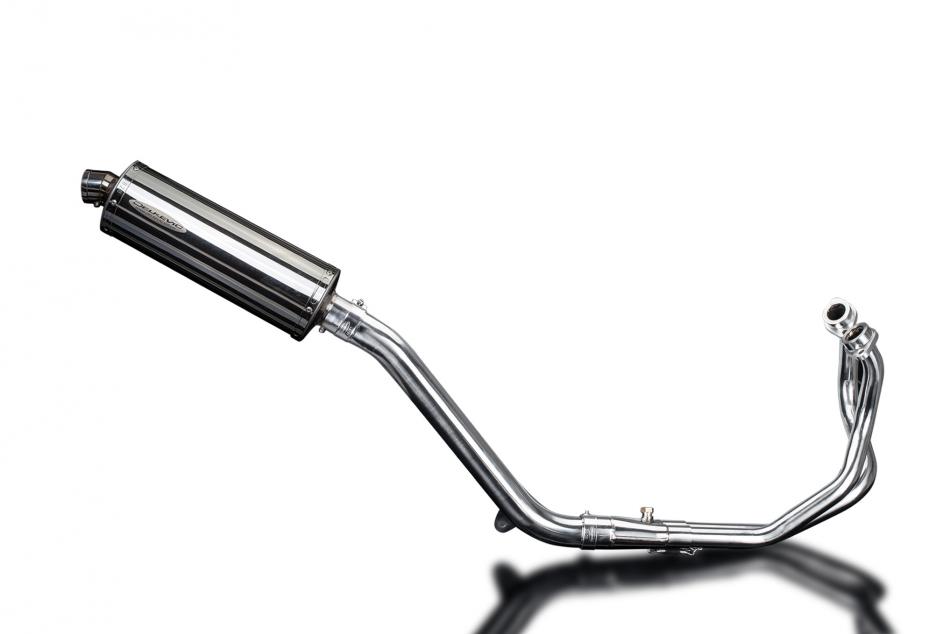 HONDA CRF1000L AFRICA TWIN 16-19 FULL EXHAUST 350mm STAINLESS OVAL BSAU SILENCER