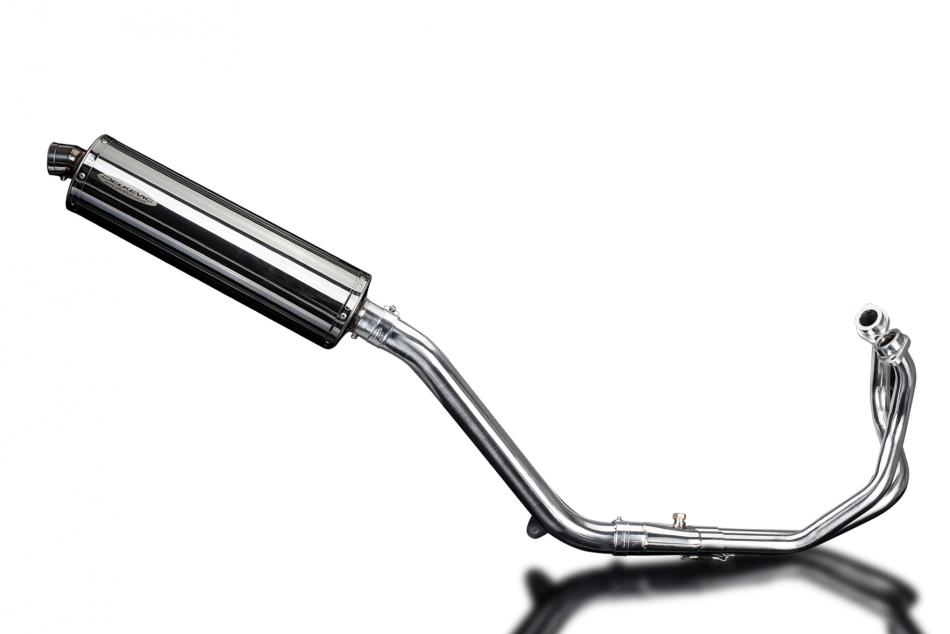 HONDA CRF1000L AFRICA TWIN 16-19 FULL EXHAUST 450mm STAINLESS OVAL BSAU SILENCER