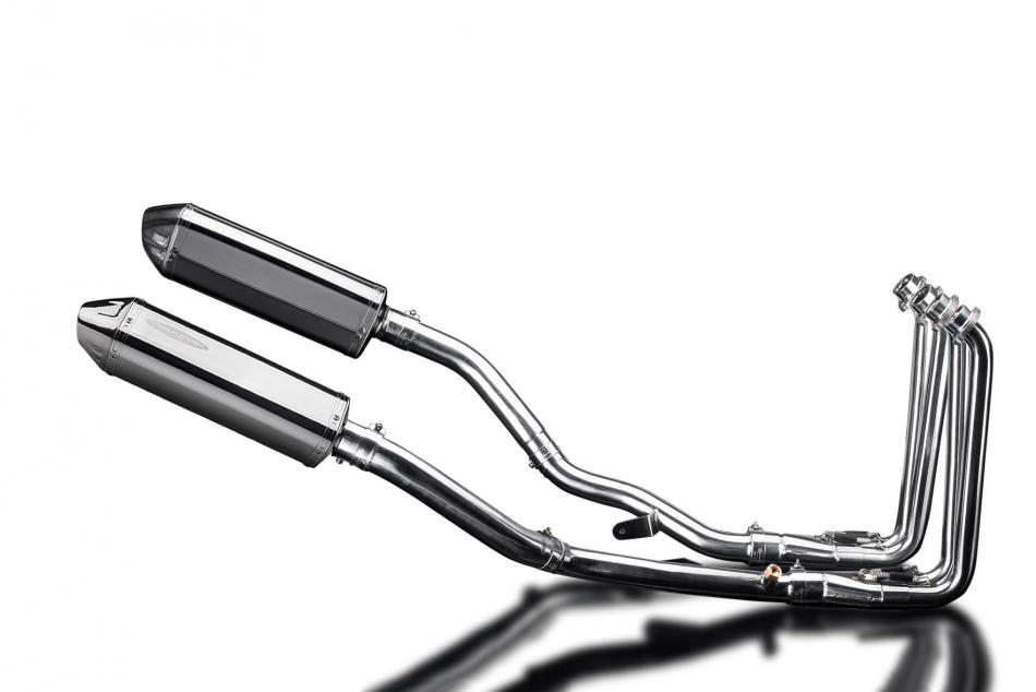 YAMAHA FJR1300 01-05 DECAT FULL 4-2 EXHAUST 320mm STAINLESS TRI BSAU SILENCERS