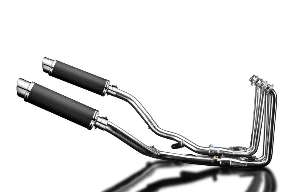 YAMAHA FJR1300 01-05 4-2 EXHAUST SYSTEM 350mm CARBON ROUND SILENCER BSAU SILENCE