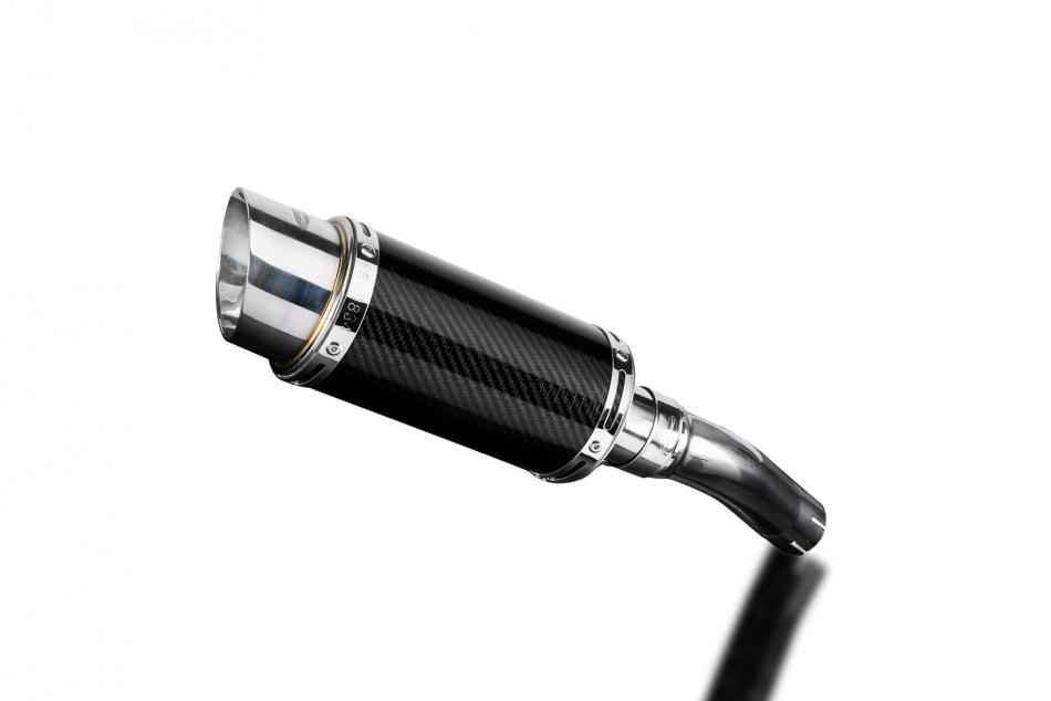 Honda CMX500 Rebel 2017-2024 200mm ROUND CARBON  SILENCER EXHAUST KIT