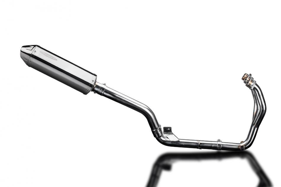 TRIUMPH TIGER 800 2010-19 EXHAUST SYSTEM 320MM TRI STAINLESS SILENCER