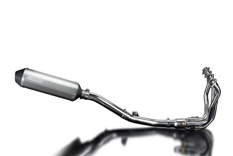 Kawasaki 1000 Versys 2010-2014 Full Exhaust 4-1 343mm X-Oval Titanium Silencer