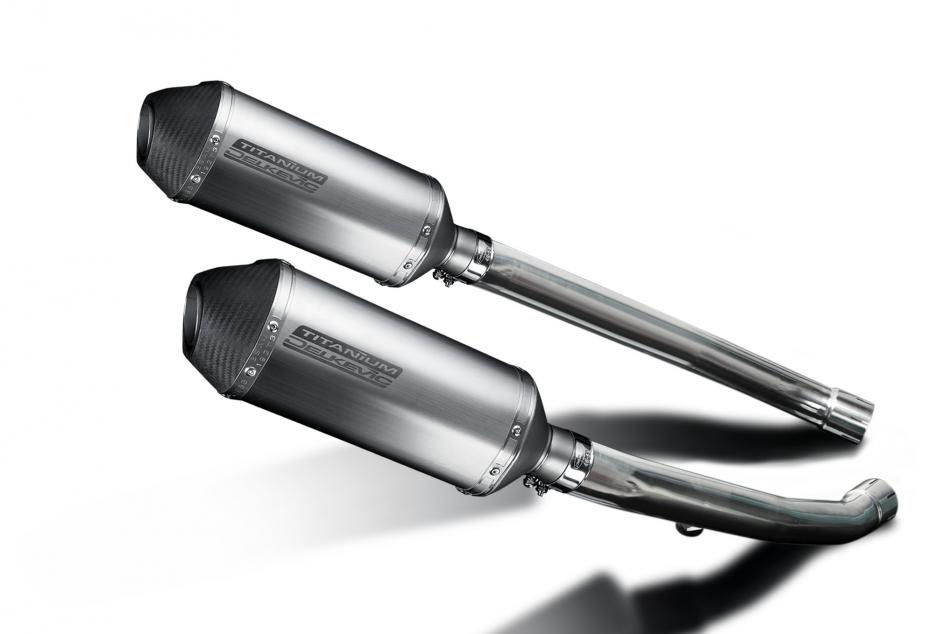 Kawasaki ZZR1400 ZX14 2012-2023 260mm X-OVAL TITANIUM BSAU SILENCER EXHAUST KIT
