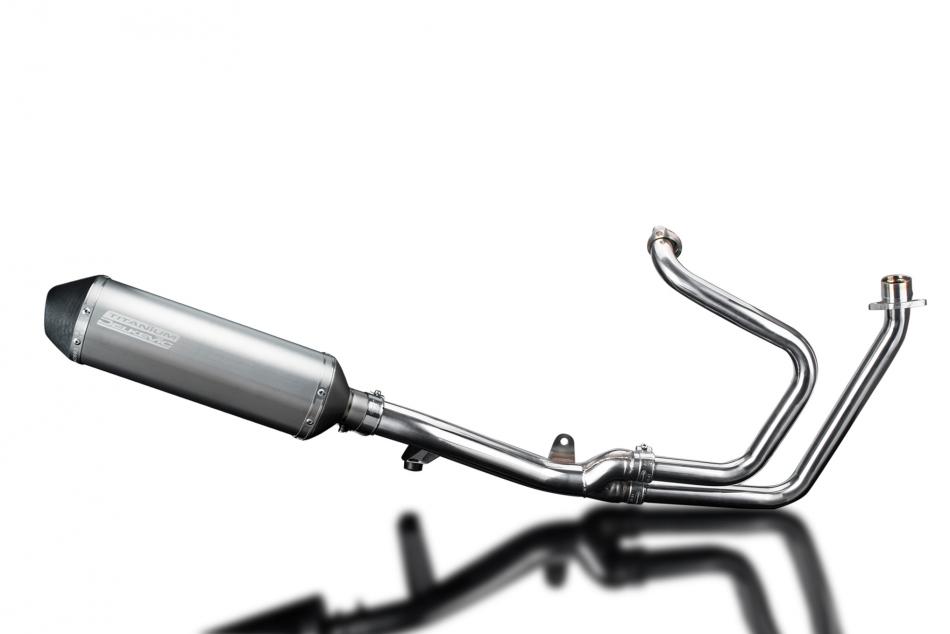 HONDA NT650V DEAUVILLE 98-05 X-OVAL 343mm TITANIUM SILENCER FULL EXHAUST SYSTEM