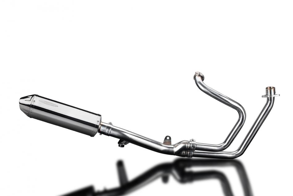 HONDA NT650V DEAUVILLE 98-05 320mm STAINLESS SILENCER FULL EXHAUST SYSTEM