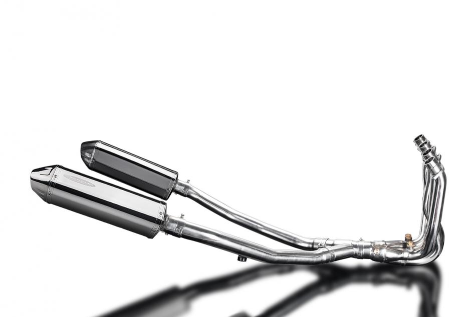 KAWASAKI ZZR1400 08-11 4-2 EXHAUST SYSTEM 320mm STAINLESS TRI BSAU SILENCERS