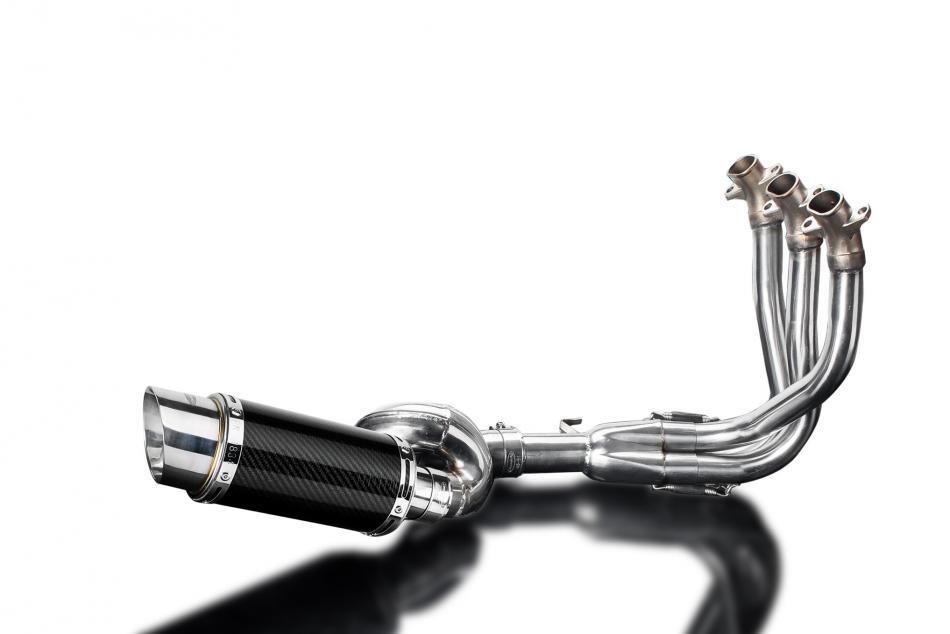 TRIUMPH STREET TRIPLE 765RS 2017-22 COMPLETE EXHAUST SYSTEM 200mm ROUND CARBON