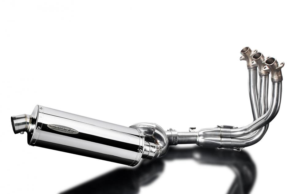 TRIUMPH STREET TRIPLE 765RS 2017-22 COMPLETE EXHAUST SYSTEM 350mm OVAL STAINLESS