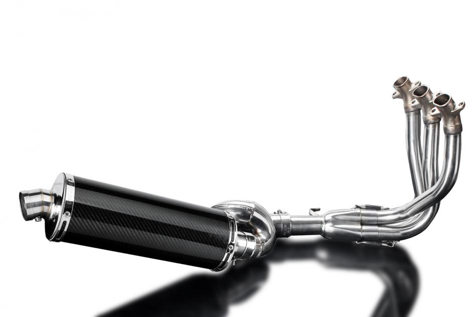 TRIUMPH STREET TRIPLE 765RS 2017-22 COMPLETE EXHAUST SYSTEM 450mm OVAL CARBON