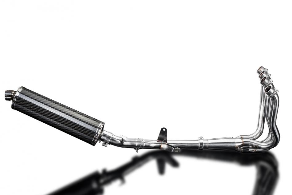SUZUKI GSX-S1000F 2015-2020 450mm FULL EXHAUST OVAL CARBON BSAU SILENCER